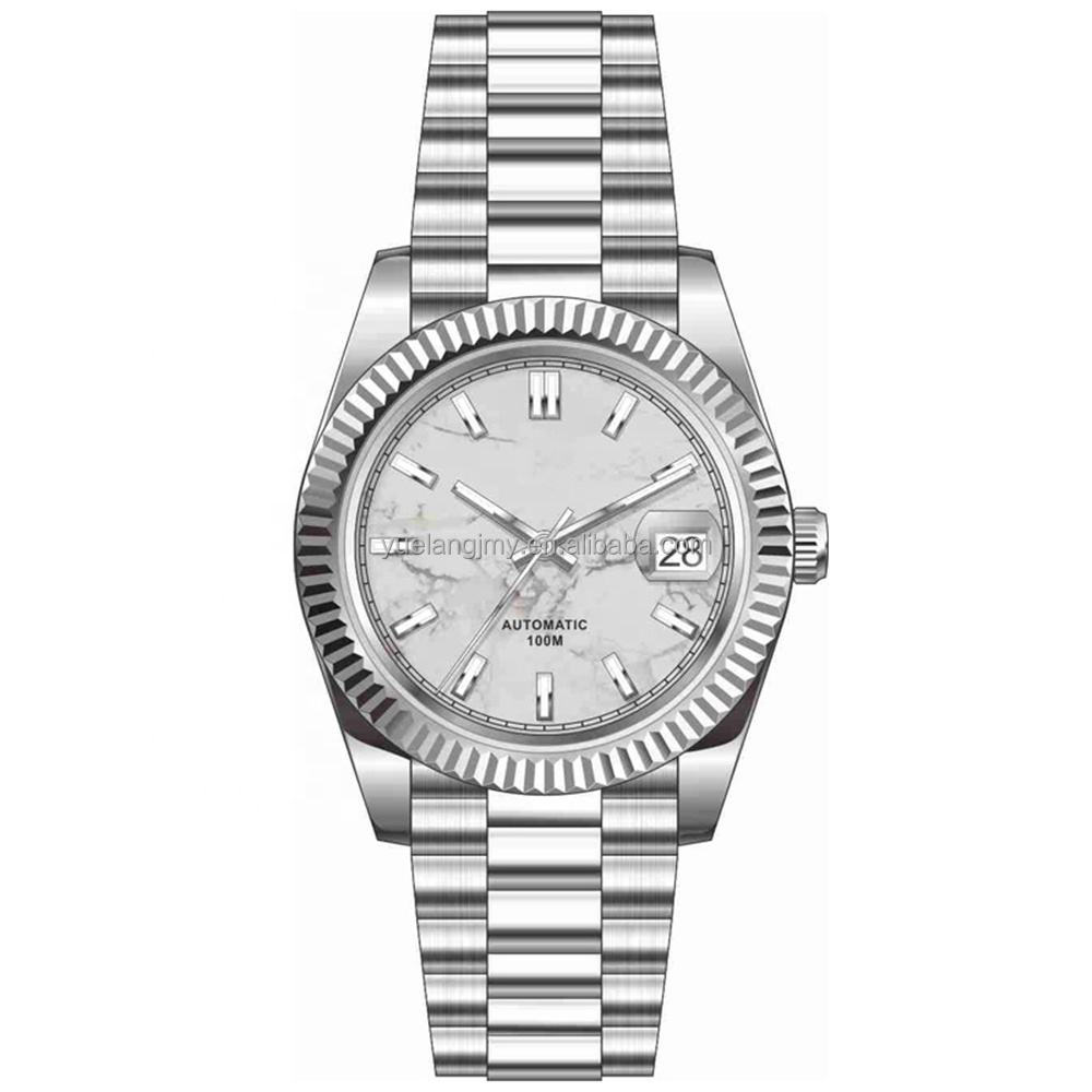 Factory Hot selling new men's mechanical watch brand luxury stainless steel automatic mechanical waterproof watch 126334