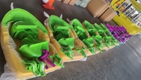 QIQU 4 tailles de bateaux à pagaies en HDPE incassable pour enfants et adultes, usage commercial, à ramer à la main, résistants aux UV, pour l'extérieur/l'intérieur