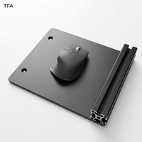 Plateau universel en aluminium pour souris de simulation de course, support latéral réglable pour tapis de souris, compatible avec les cockpits en profilés aluminium 4040 et 4080