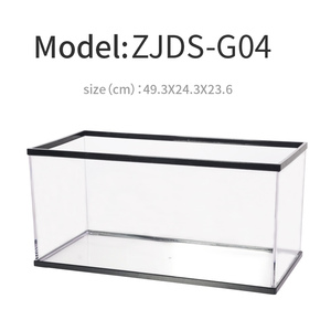 Kotak Makan Reptil ZJDS-G L Akrilik Transparan Tinggi untuk Lanskap Kandang Hewan Peliharaan Akuarium - Product Image 5