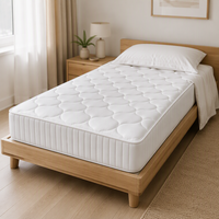 Matelas à ressorts ensachés de haute qualité, matelas de chambre sur mesure, matelas compressé enroulable pour la maison et l'hôtel