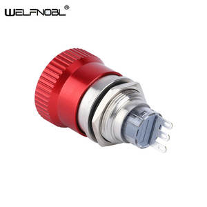 Interrupteur à clé miniature 22 mm à <span class=keywords><strong>2</strong></span> <span class=keywords><strong>positions</strong></span> en acier inoxydable RGB 12 V 1NO1NC avec verrouillage - Product Image 5