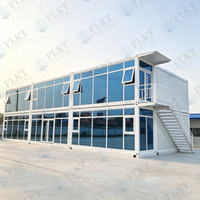 Maison conteneur pliable préfabriquée modulaire FLKT à déploiement rapide en 10 minutes, bureau à domicile en conteneur maritime