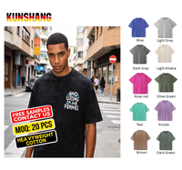 T-shirt en coton lourd 280 g/m², coupe vintage, streetwear homme, tee-shirt hip hop, style streetwear américain, t-shirt personnalisé avec logo