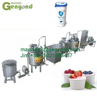 Usine Genyond Cuve de fermentation automatique de yaourt faisant la machine Usine de transformation de lait pasteurisé laitier Ligne de production