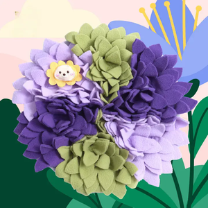 Tapis de renifflement personnalisé pour chien, tapis rond à motif floral pour chiens, tapis de renifflement pour animaux de compagnie, série The Seasons and You, tapis de renifflement pour chien - Product Image 5