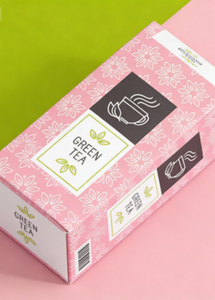 Caja de té ecológica rosa y morada, caja de regalo artesanal, se pueden aceptar pedidos de té personalizados - Product Image 2