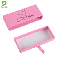 Boîtes d'emballage personnalisées à impression rose, 50 pièces, tiroir avec Logo