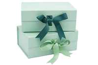 Vente chaude exquis logo personnalisé ruban cadeau cosmétiques parfum papier d'emballage boîte dure boîte d'aspiration magnétique