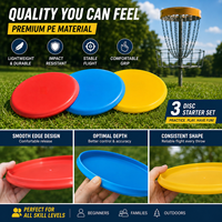 Lot de disques de golf professionnels personnalisables (logo et couleur) – Kit de démarrage pour tournoi – Disques standard, Distance, Driver, Mid-range, Putter
