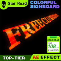 Enseigne lumineuse colorée logo couleur peut être personnalisé logo Lightbox fond mur extérieur