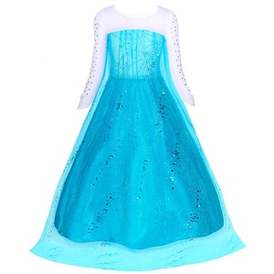 Nuovi Arrivi 2023 Vestito da Principessa Elsa per Bambina per Halloween e Feste di Compleanno Costume Cinese di Elsa per Bambini in Super Offerta - Product Image 4