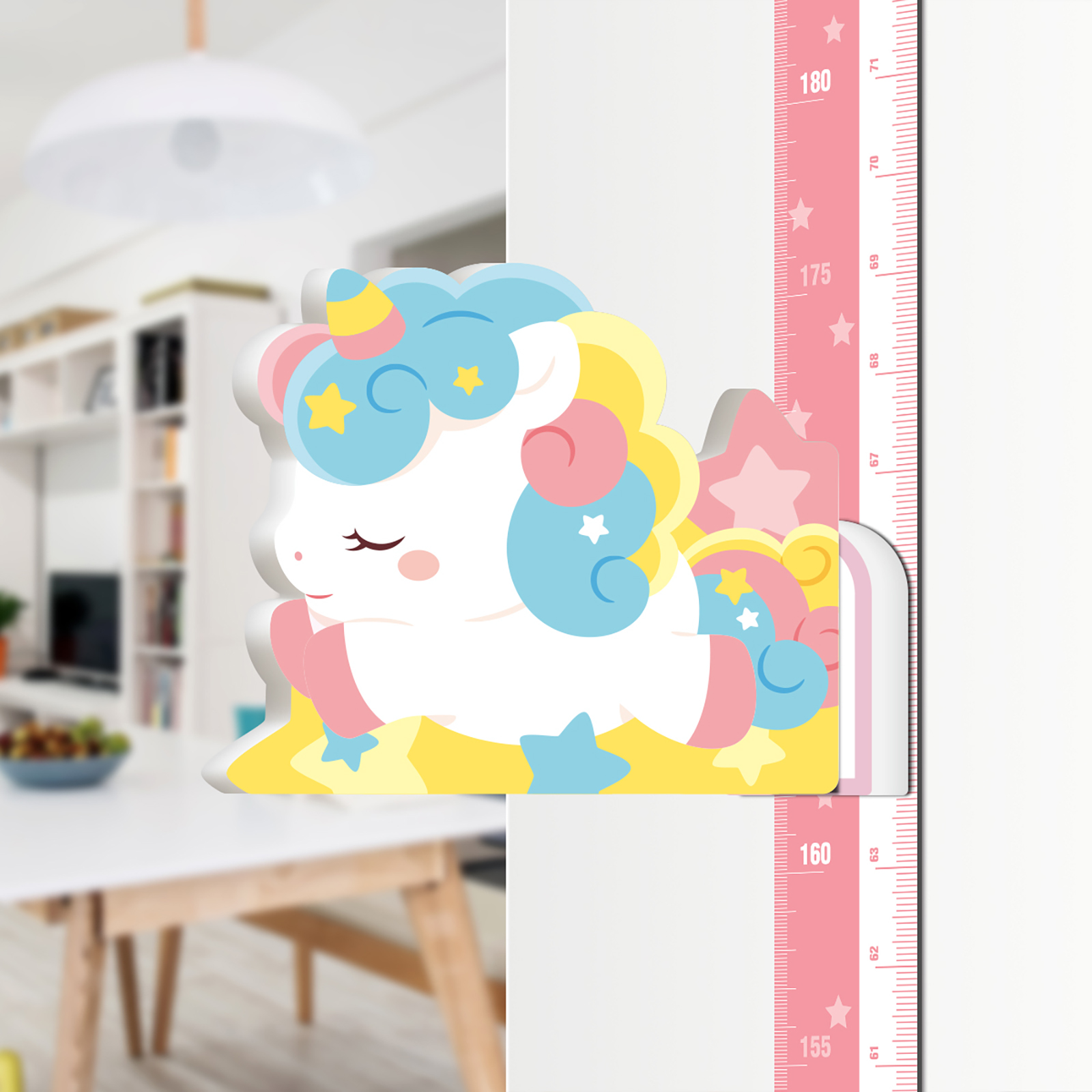 Customize Gift 3D Wall Sticker Baby Height Growth Chart Ruler Measurement for Kids Room Decor for Maternal and Child Industry