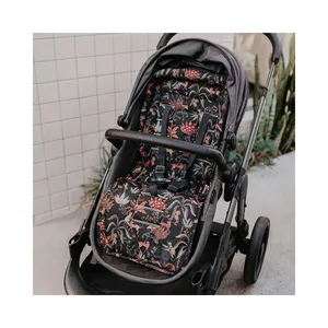 Cojín de Buggy impermeable para bebés y niñas, forro de silla de paseo suave, resistente al agua, color rosa