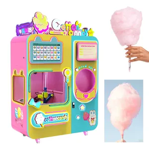 Full Automatic New Auto Marshmallow Maker Sweet Cotton Candy Machine for Vending Store New Cotton Candy Machines