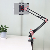 Bureau pliable bras long réglable bureau lit canapé fix métal téléphone portable tablette support support