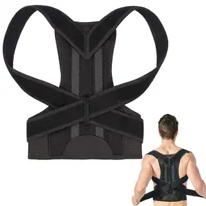 Factory Wholesale Adjustable Lumbar Support Shoulder Back Brace Posture Corrector For Women Men