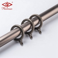 Supports de tuyau de tringle à rideau en aluminium de salon en métal IKSUN pour fenêtres