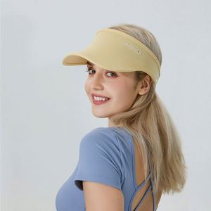 Visera Deportiva Unisex Ajustable para Verano, Protección Solar Anti-Ultravioleta, Transpirable, de Poliéster/Algodón, con Bordado 3D, para Correr - Product Image 2