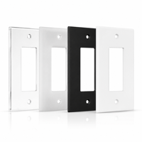 Cache-Interrupteur en Acrylique Personnalisé, Panneau Mural Transparent pour Prise Électrique, Cache-Interrupteur Décoratif avec Logo Découpé sur Mesure pour Maison et Hôtel