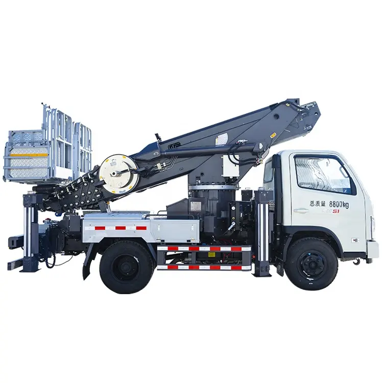 China Aerial Truck Factory JIUHE Aerial Working Platform Trucks 21m 23m 25m 29m 38m 45m Manlift Truck