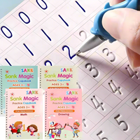 Großhandel Englisch Schreiben Wieder verwendbare Sank Magic Notebook Magic Practice Copybooks für die Vorschule rziehung