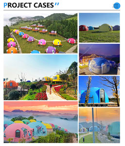 Cúpula Módulo circular Casa <span class=keywords><strong>prefabricada</strong></span> de burbujas Cúpula <span class=keywords><strong>prefabricada</strong></span> Cabaña Lodge Casa de bungaló - Product Image 6