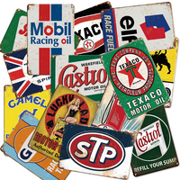 Enseignes personnalisées en étain pour garage Plaques métalliques rétro vintage pour voiture Plaque publicitaire pour moto Affiche d'artisanat pour la vente en gros