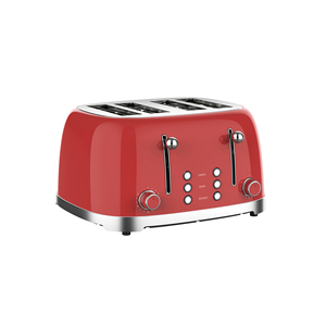 Electrodoméstico eléctrico de alta calidad, tostador de desayuno retro con 1-6 niveles, color marrón, 4 rebanadas - Product Image 1
