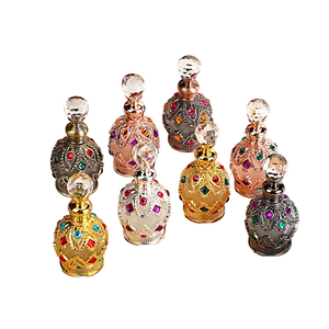 Frasco de Perfume de Aleación Metálica Antigua Única de 15ml, Popular en Dubái, con Grabado y Gotero de Vidrio <span class=keywords><strong>DB</strong></span> - Product Image 1