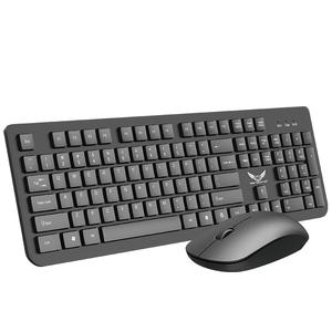 ZeroChaos-Juego de teclado y ratón inalámbricos, 104 teclas, fotoeléctrico, 2,4G, negro, para negocios, oficina, escritorio, portátil - Product Image 1