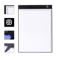 Tableta de Dibujo Digital A4, Tablero Gráfico LED con Caja de Luz, Pintura de Diamantes Enmarcada para Trazar y Escribir, Estilo Europeo