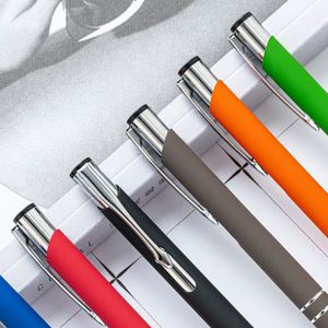 Wholesale Bulk Soft Rubber Metal Aluminum Ballpoint <b>Pen</b> With Printed Logo Advertising Customized for Touch Screen Table - Product Image 3