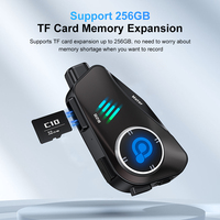 Caméra de casque de moto Q28 pour casque interphone, écouteurs sans fil 1080P, 2 personnes, matériau ABS, garantie 12 mois, IPX6