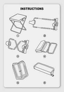 Túi xách tay gấp Phân tải 220lb thép không gỉ ngoài trời slacker có thể thu vào có thể gập lại ghế với túi lưu trữ - Product Image 3