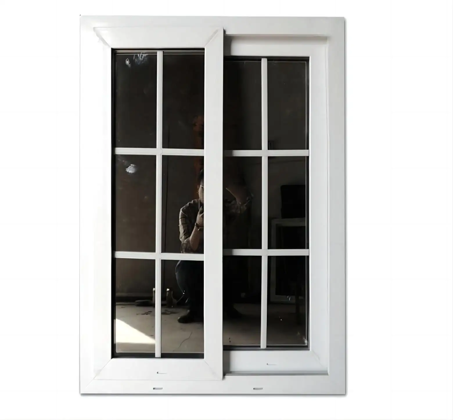 Fenêtres pvc double vitrage de style européen prix upvc/fenêtres coulissantes en verre de vinyle pour la maison