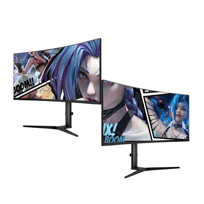 Hot sale 34 inch 4K 165hz Thin and light Screen Frameless Curved Computer Screen Gaming Monitor