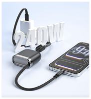 Câble de charge rapide USB-C rétractable populaire 240W, cordon de charge ultra-rapide pour smartphone et appareil USB-C