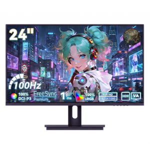 Monitor de Escritorio Rebekah Bank Teller de 24 Pulgadas IPS 100Hz 1ms FHD 1920x1080 99% SRGB con Baja Luz Azul, Marco VESA y VGA - Product Image 2