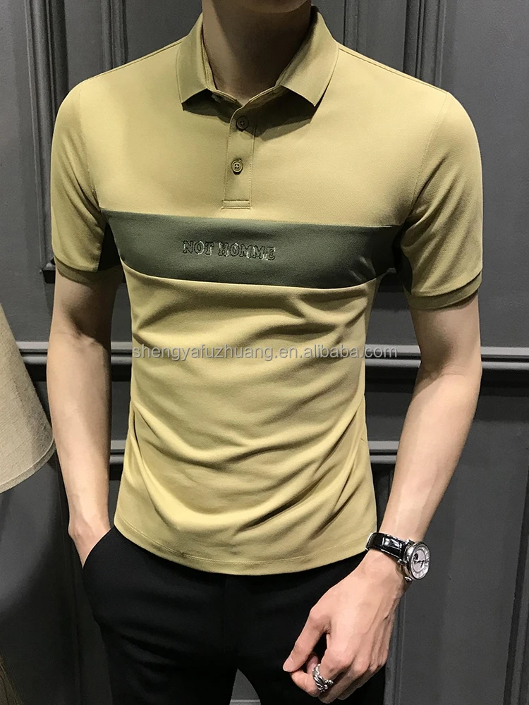 Wholesale Men'S Short Sleeves Polo Shirts Cotton Trendy Polo T Shirts For Men T-Shirt Polo China manufacturers