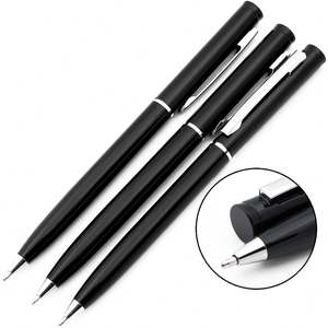 Bolígrafo Metálico Azul Oscuro con Diseño en Espiral para Uso en Resorts, con Logotipo del Nombre del Hotel, Ancho de Escritura de 1.0 mm - Product Image 1