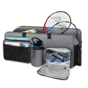 Bolsa de Tenis de Gran Capacidad con Compartimento Separado para Zapatos para Hombres y Mujeres Tenistas - Product Image 1