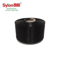 Fil de filament en acétate noir Eastman, vente directe d'usine, aspect soie, FDY, pour le tissage ou le tricot