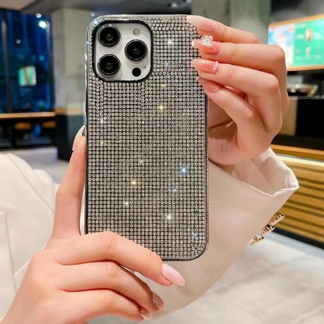 High Quality Bling Rhinestone Diamond Case for Iphone 17 air 16 15 14 Plus 13 Pro Max 12 11 Plus Girls Female Luxury Back Cover