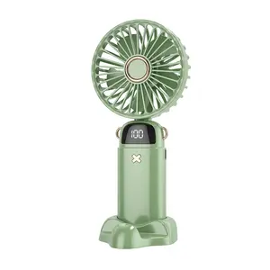 2023 Venda quente novo ventilador de pescoço portátil portátil handheld mini ventilador elétrico AA bateria seca operado ventiladores & cooling