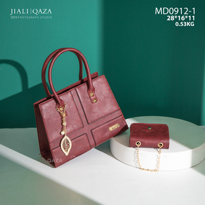 Venta de Fábrica <span class=keywords><strong>Jiali</strong></span> Guangzhou, Bolsos de Mano Colgantes de Buena Calidad, Bolsos de Cuero PU 2 en 1 para Mujer - Product Image 3