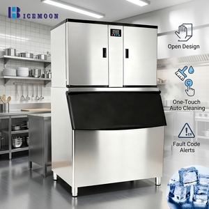 Máquina de Hielo Comercial de Diseño Evaporativo Abierto, de Alta Precisión, en Oferta, con Producción Diaria de 1 Tonelada de Cubitos de Hielo, Envío Directo de Fábrica - Product Image 1