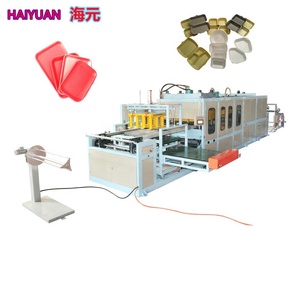 PS bọt thực phẩm khay lấy đi thực phẩm hộp dây chuyền sản xuất dùng một lần container tấm làm hình thành máy với khuôn - Product Image 1