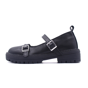 Zapatos de vestir de princesa de nuevo diseño personalizados clásicos Zapatos escolares de cuero negro para niños - Product Image 3