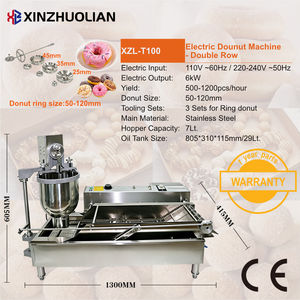 Máquina Eléctrica para Hacer Donas, Tipo Berliner y <span class=keywords><strong>Cruller</strong></span> Francés, Automática, Industrial y Comercial, con Glaseador y Freidora - Product Image 2